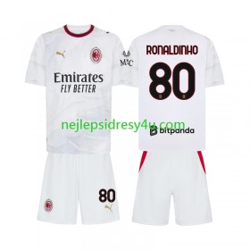Fotbalový Dres AC Milán Ronaldinho 80 Dětské Venkovní 2026/27